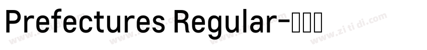 Prefectures Regular字体转换